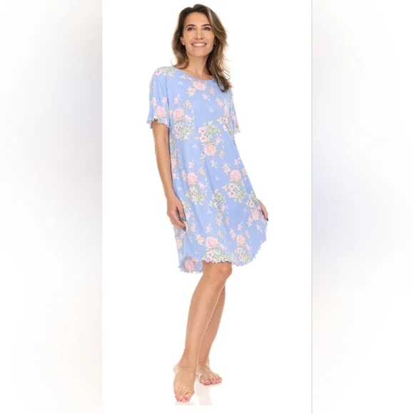 Flora Nikrooz 2-Piece Sleep Dress and Robe Set - Picture 2 of 6